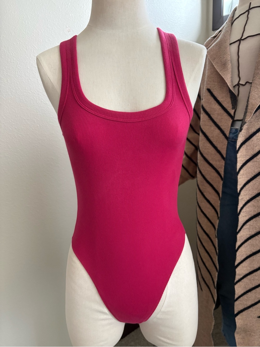 Abercrombie and Fitch Essential Ribbed Tank One-Piece